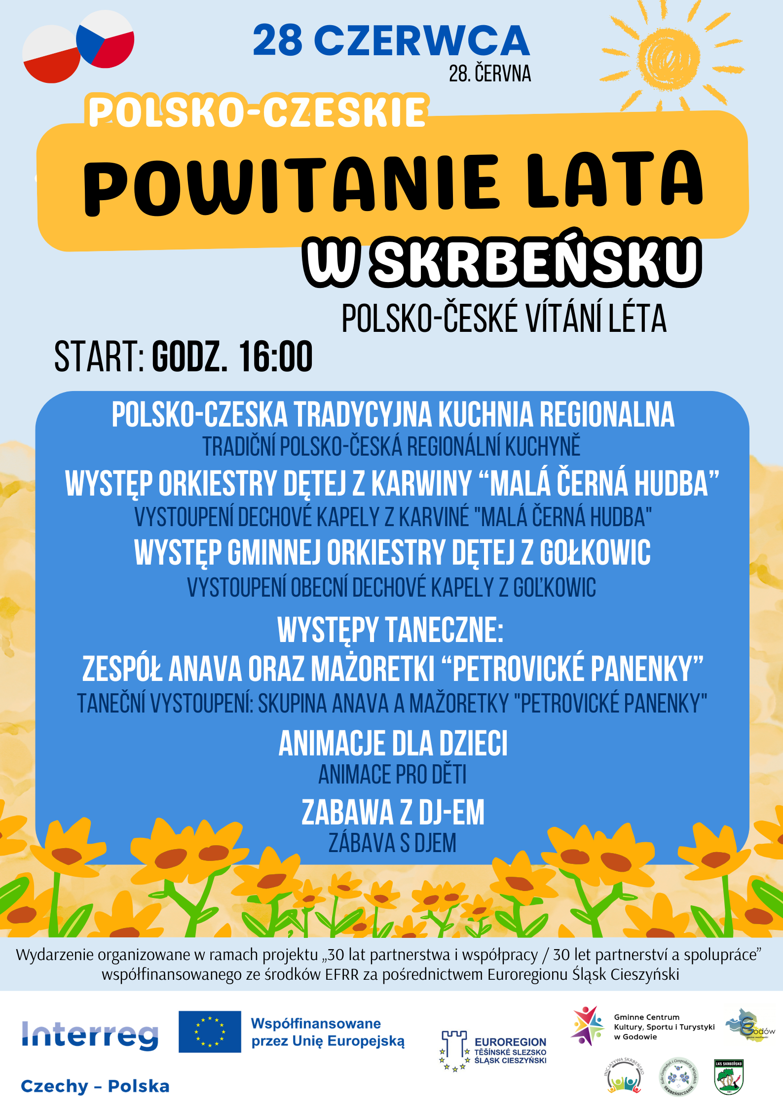 plakat powitanie lata w Skrbeńsku plakat powitanie lata w Skrbeńsku